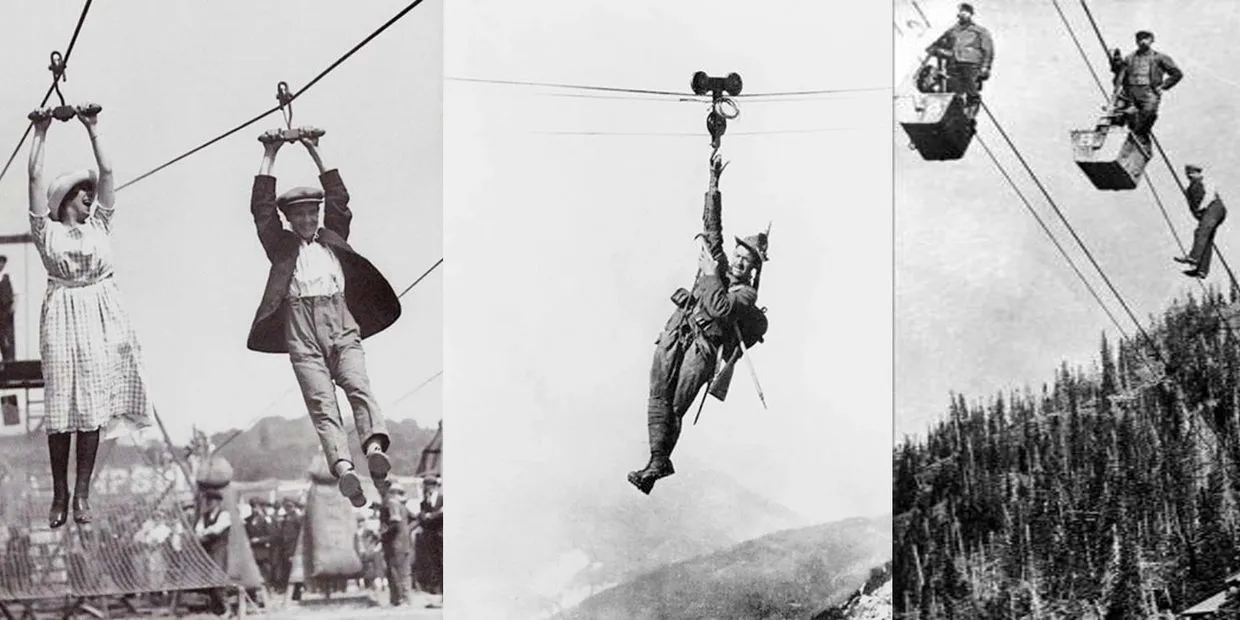 zipline - history of ziplines