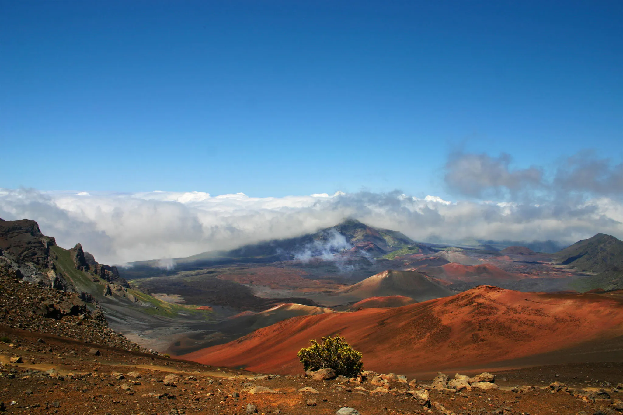 sunrise on Haleakalā , crater