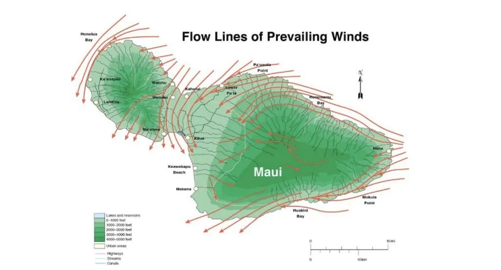 winds in winter - maui